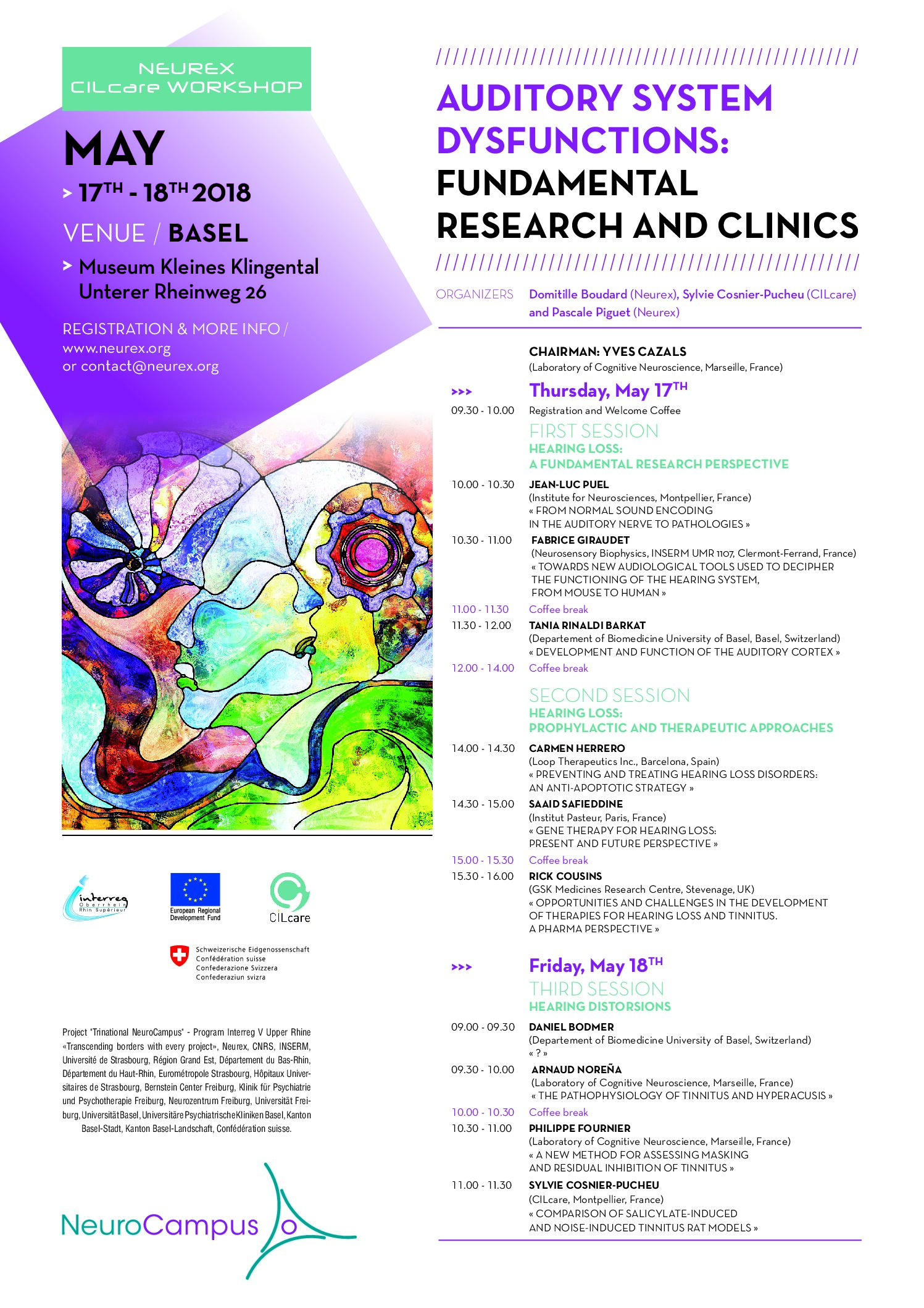 Read more about the article CILcare invites you in Basel to a first-of-its-kind workshop about the auditory system dysfunctions, May 2018