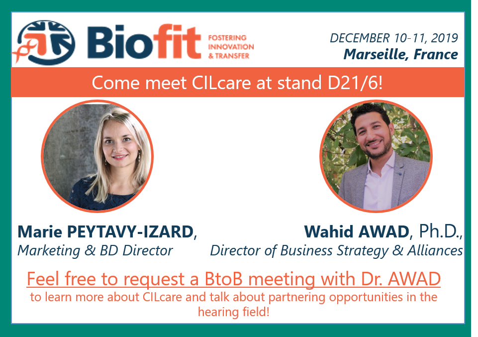 Read more about the article Meet CILcare at Biofit conference on December 10-11, 2019 in Marseille, France