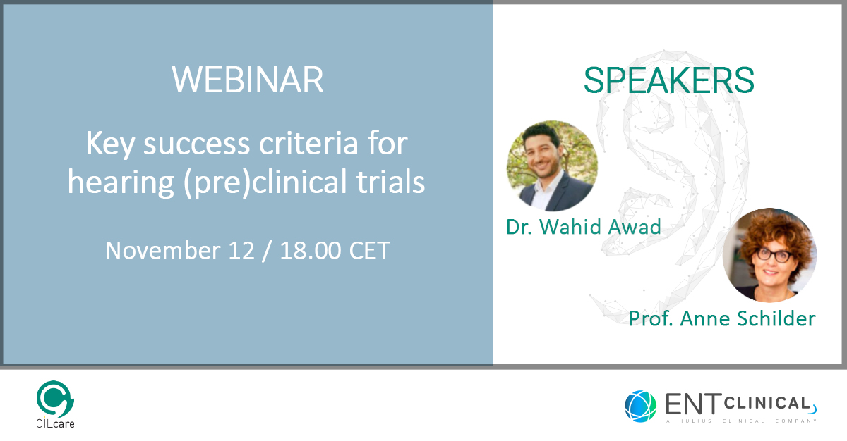 Read more about the article Webinar Nov 12: key success criteria for hearing (pre)clinical trials