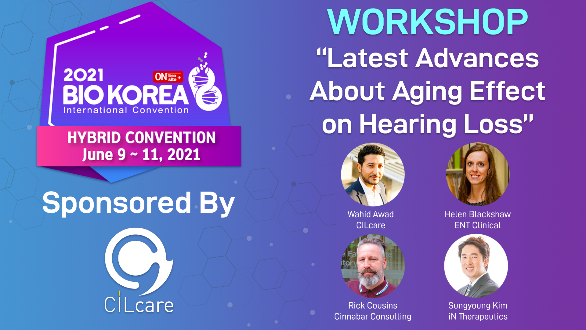 Read more about the article CILcare is Sponsoring BIO Korea 2021 & Organizing a Hearing Workshop