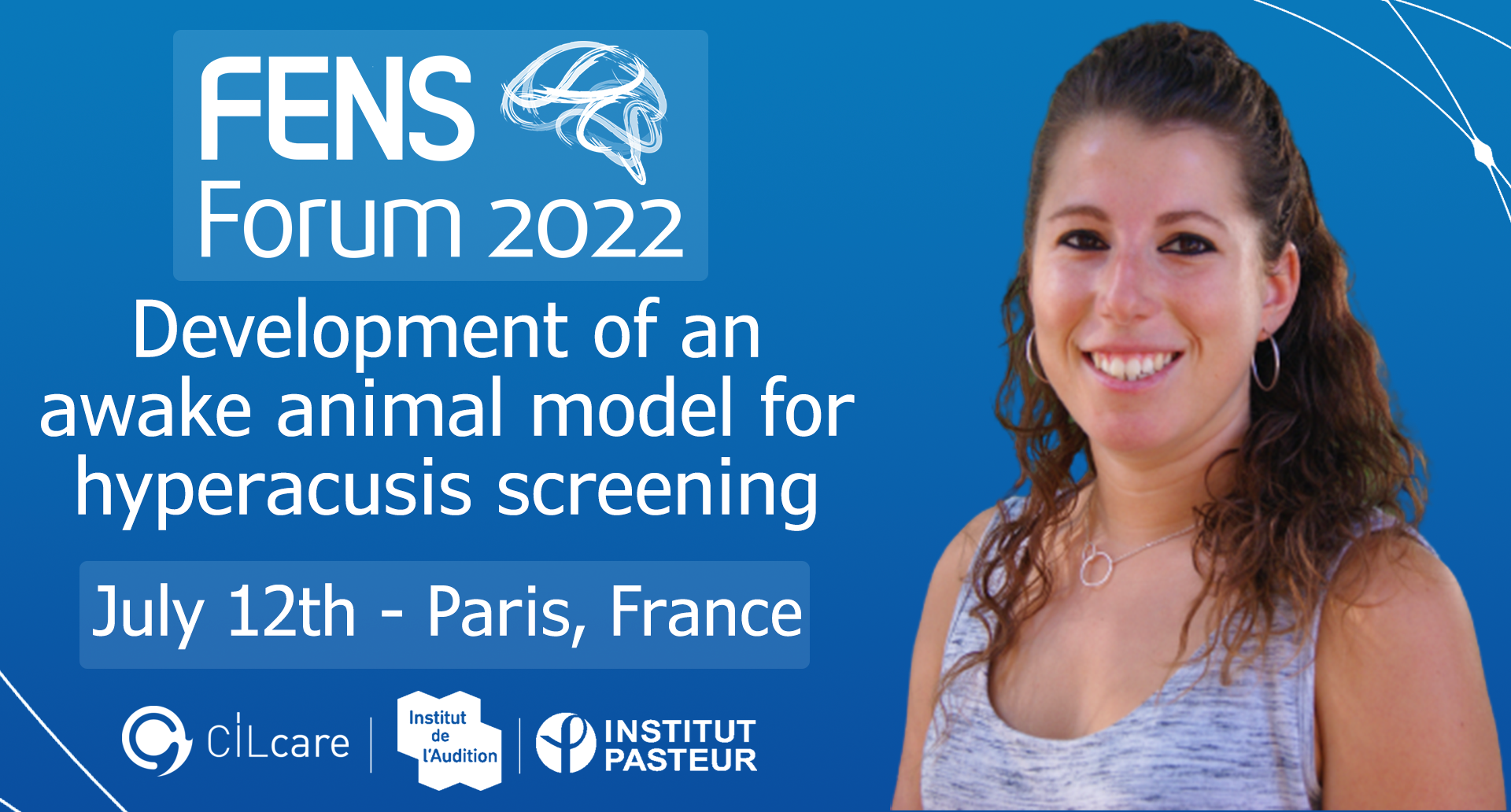 Read more about the article CILcare to give a presentation on a awake hyperacusis screening model at FENS Forum